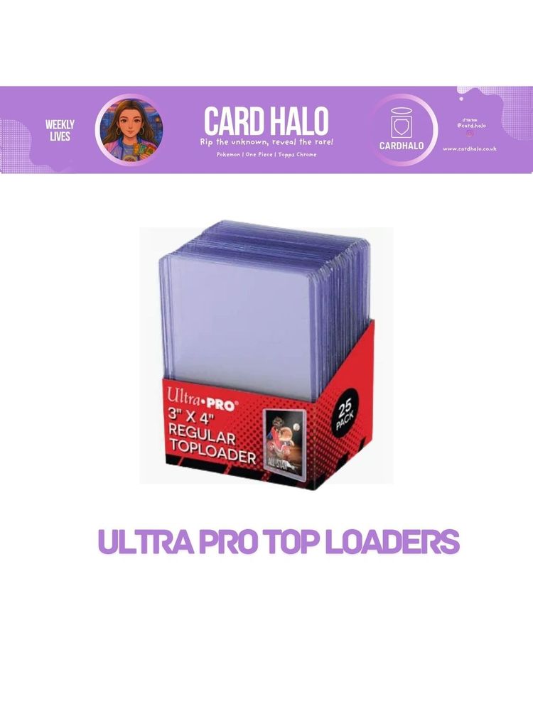 Ultra Pro 3 X 4 Regular Toploader Card Sleeves